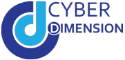 Blue and black "Cyber Dimension" logo with concentric circles.
