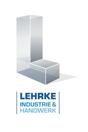 Logo mit transparentem "L", darunter Text: "LEHRKE INDUSTRIE & HANDWERK".