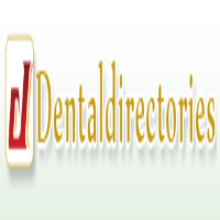 Logo with a red "J" and "Dental directories" text in gold on a light background.