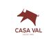 Logo de Casa Val, con una silueta marrón y texto "Casa Val, Desde 1946".