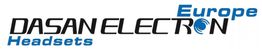 Logo mit Text: "DASAN ELECTRON Europe Headsets".