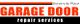 "University Place Garage Door Repair Services logo with red and black text."