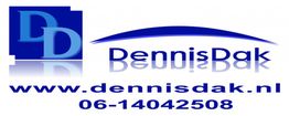 "Dennis Dak logo met website www.dennisdak.nl en telefoonnummer 06-14042508."