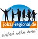 Silhouetten von Menschen vor einem Logo mit der Aufschrift "job24-regional.de, einfach näher dran!"