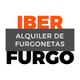 Logotipo de "Iber Furgo" en colores naranja y negro con texto "Alquiler de furgonetas".
