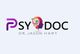 Logo with stylized "PsyDoc" text and colorful head silhouette, below reads "Dr. Jason Hart."