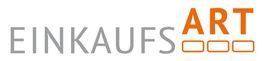 Logo mit grauem Text "EINKAUFS" und orangefarbenem "ART" sowie drei orangefarbene Quadrate.