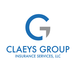 Logo for Claeys Group Insurance Services, LLC with a stylized "G" above the company name.