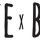 Tekst 'TUTTE x BELLE' in zwarte letters op witte achtergrond.