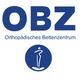 Logo mit Schriftzug "OBZ Orthopädisches Bettenzentrum" und stilisierter Figur im Kreis darunter.