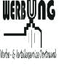 Schwarz-weißes Logo mit „WERBUNG“ und einem Hochhaus. Text darunter: „Werbe- & Vertriebsservice Dortmund“.