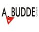Logo der A. Budde GmbH mit rotem Dreieck und schwarzem Text.