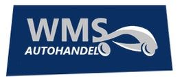 Logo von WMS Autohandel mit einem stilisierten Auto auf blauem Hintergrund.