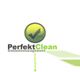 Grünes Häkchen mit Text "Perfekt Clean Gebäudemanagement" und "Kompetenz".