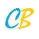 Blue "C" and yellow "B" letters on a white background.