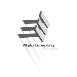 Logo von Allgäu Consulting Betriebe mit stilisierten, grauen Linien und Schatten.