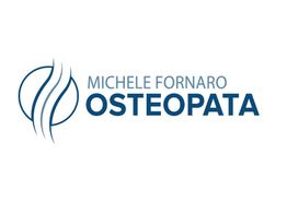 Logo con testo "Michele Fornaro Osteopata" e un simbolo stilizzato a sinistra.