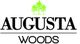 Logo of Augusta Woods with green trees above the text.