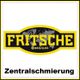Logo mit gelbem Schriftzug "Fritsche GmbH & Co. KG" und Text "Zentralschmierung" darunter.