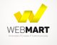 Logo with yellow "W" ribbon. Text: WEBMART - Innovate, Create, Communicate.