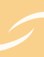 Abstraktes Design mit geschwungenen weißen Linien auf hellorangefarbenem Hintergrund.