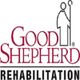 Logo of Good Shepherd Rehabilitation with a stylized figure holding a shepherd's staff.