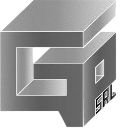 Logo grigio con design 3D e lettere "GPA" e "SRL".