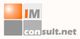 Logo mit einem orange-grauen Quadrat und dem Text "IM consult.net".