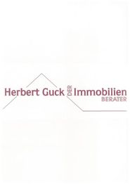 Herbert Guck, der Immobilienberater. Grafische Darstellung eines Hauses.