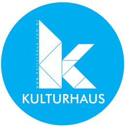 Logo azul com o texto "KULTURHAUS" e o site "www.kulturhaus.com.br".