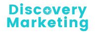 Texto turquesa: "Discovery Marketing" sobre fondo blanco.