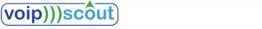 Logo von VoIP Scout in Blau und Grün mit einem Pfeil über dem "i".