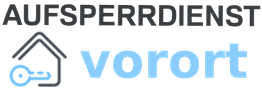 Logo mit Haus und Schlüssel, Text: "AUFSPERRDIENST vorort".