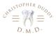 Logo with a sparkling tooth and "Christopher Duddy D.M.D." in elegant font.