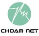 Logotipo circular verde con líneas blancas y texto "CHOAM NET" en negro debajo.