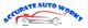 Logo: "Accurate Auto Works" with a red car outline and black wrench design.