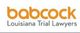 Logo of Babcock Louisiana Trial Lawyers with orange text on a white background.