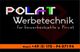 Polat Werbetechnik-Logo mit Kontaktinfo: Mobil +49 (0) 170 - 94 071 94.