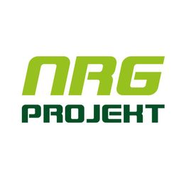 Logo mit grünem Text "NRG PROJEKT" auf weißem Hintergrund.