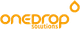Logo von "OneDrop Solutions" in orange mit stilisiertem Tropfen-Symbol oben rechts.