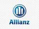 Blaues Allianz-Logo mit drei Säulen auf transparentem Hintergrund.