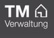 Logo mit den Buchstaben "TM", einem Haus-Symbol und dem Wort "Verwaltung".