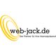 Logo von web-jack.de mit Slogan „Der Partner für Ihre Internetpräsenz“ und gelbem Oval.
