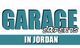 Text logo: "Garage Experts in Jordan" with blue and black font on a white background.