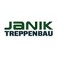 Logo mit Text: "Janik Treppenbau" in grüner Schrift.