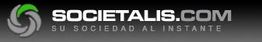 Logo de Societalis.com con el texto "Su sociedad al instante" sobre fondo negro.