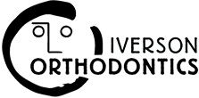 Iverson Orthodontics logo with a stylized face drawing.