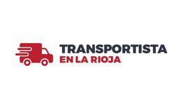Imagen de un camión rojo y texto "Transportista en La Rioja".