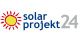 Logo von "solar projekt 24" mit Sonne als Symbol.