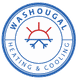 "Washougal Heating & Cooling logo with sun and snowflake."